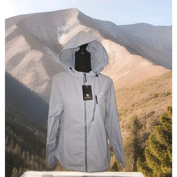 NWT CAMEL CROWN Women's Lightweight Jacket Long Sleeve Zip Up Hoodie Med - Picture 1 of 9
